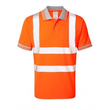 Pulsarail PR176 High Visibility Short Sleeve Polo Shirt 